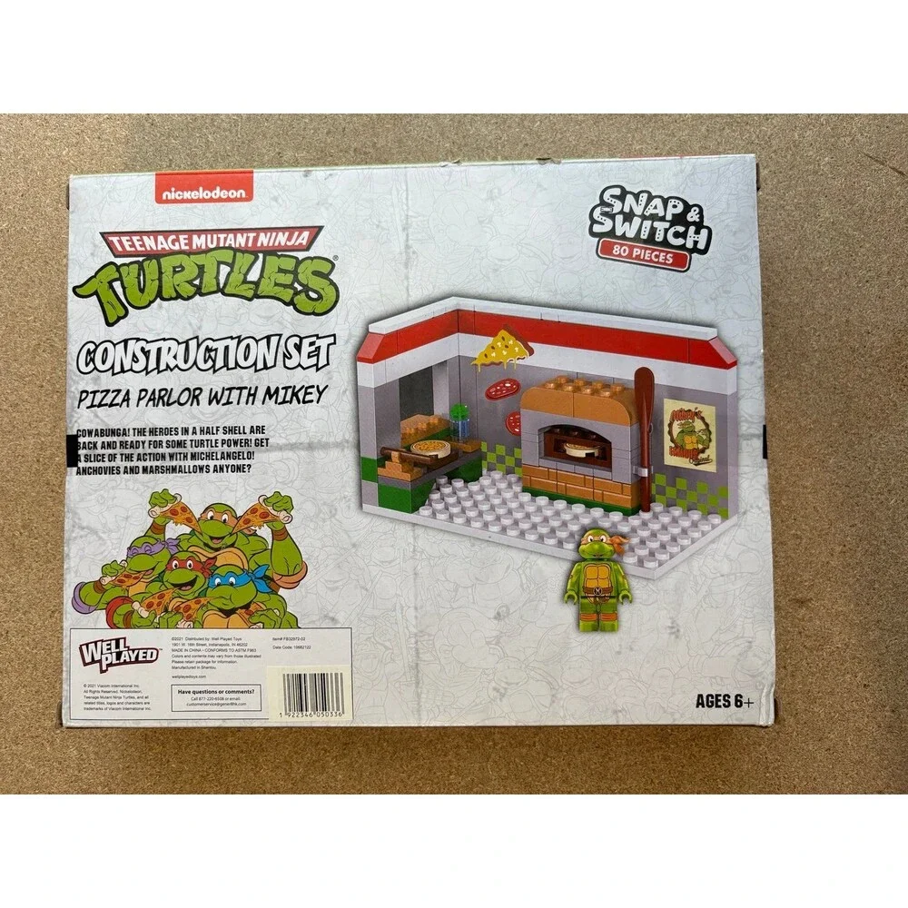 Ninja Turtles Sealed Lego Pizza Palor Construction Set